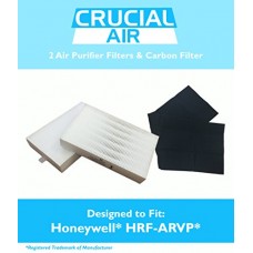 2 Honeywell 'R' Air Purifier Filter & 1 'A' Carbon Filter Kit Fits HPA090 series  HPA100 series & HPA300 series  Compare to Part # HRF-ARVP  Designed & Engineered by Crucial Air - B01CGY2MVM